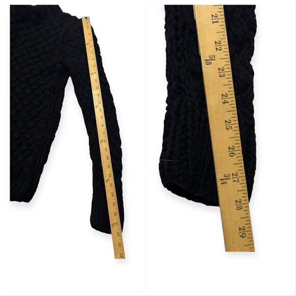 Prada Black Chunky Cardigan Jacket, Front‎ Zip, Size 46 italy - Picture 14 of 14